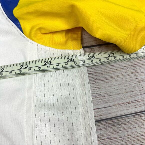 Nike on Field Los Angeles Rams Cam Akers 23 NFL Jersey White Blue Yellow Size XL - Picture 9 of 10